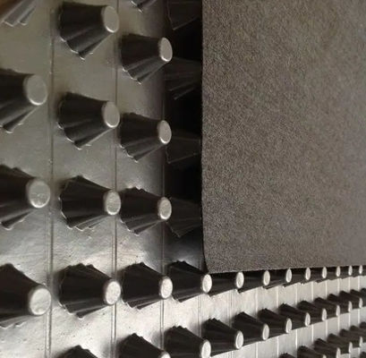 품질  Black HIPS Dimple Plastic Drainage Board ISO9001 Certificated 공장